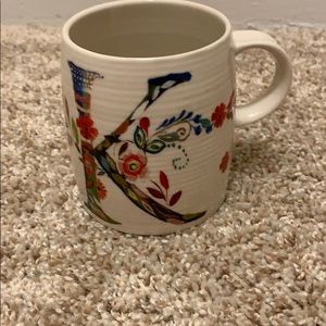 Anthropologie “K” floral mug